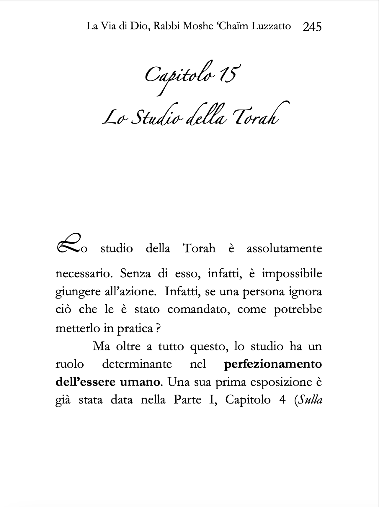 La Via di Dio : Derekh Hashem