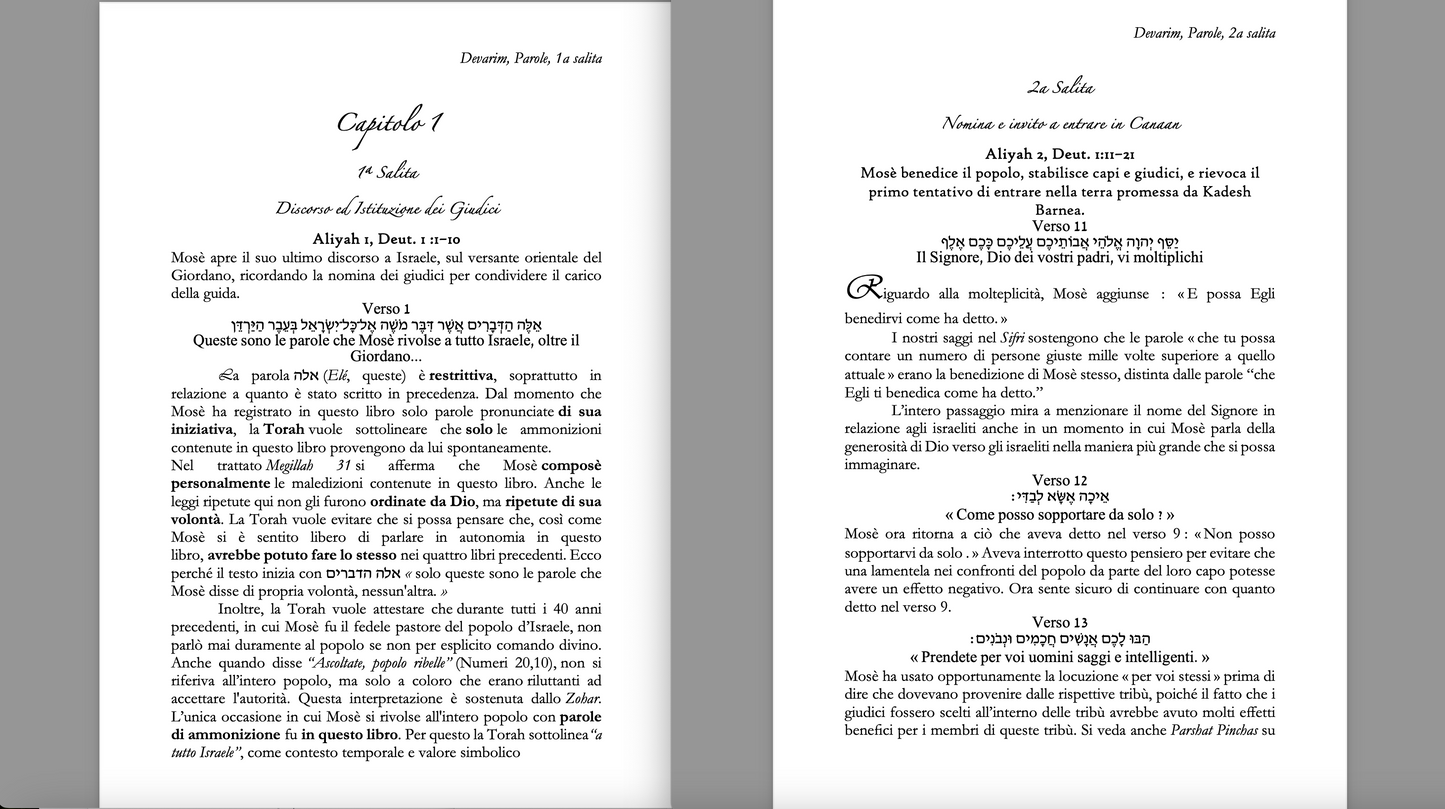 Ohr HaHaïm HaQadosh su Devarim, Deuteronomio copertina rigida