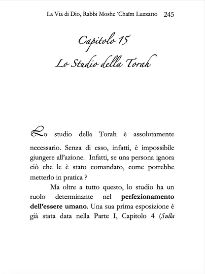 La Via di Dio : Derekh Hashem