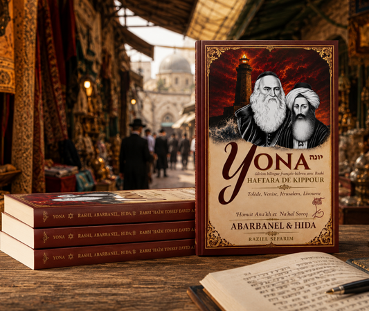 ISRAEL. Yona édition bilingue français-hébreu avec Rashi ; sub :  Haftara de Kippour avec Abarbanel et le 'HIDA : dialogue entre Tolède, Venise, Jérusalem et Livourne